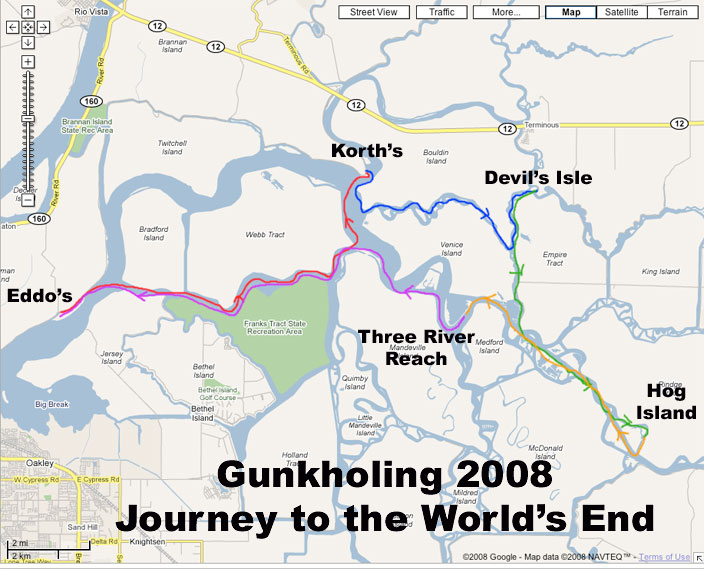 Map of 2008 route
