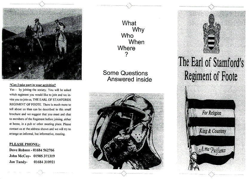 Side 1 of regimental flyer